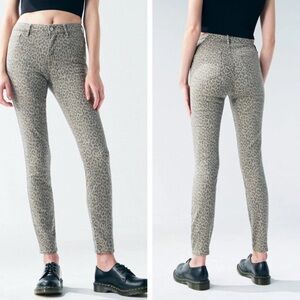 PACSUN Leopard Print Skinny Pants Size 28